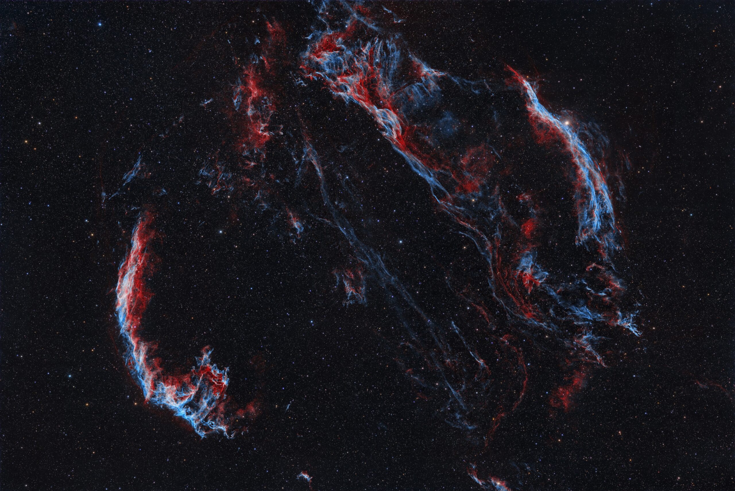Red, White, and Blue Nebulae