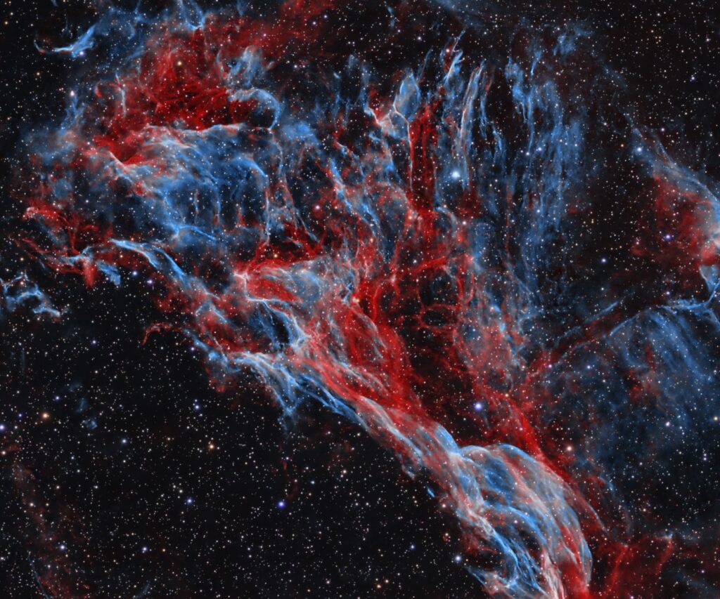 Red, White, and Blue Nebulae f2c zoom
